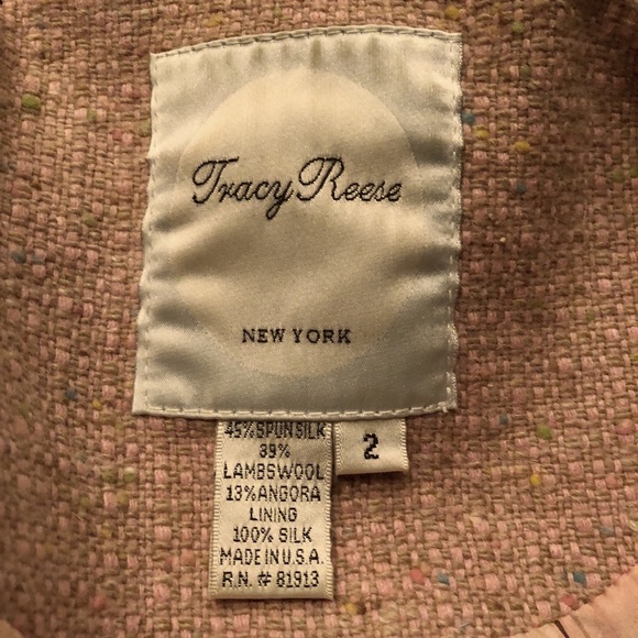COPY - Tracy Reese Pink Tweed Jacket - Picture 2 of 4